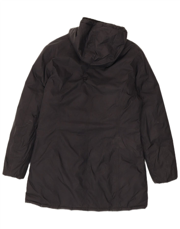 Palton căptușit reversibil cu glugă K-Way pentru femei US 6 Medium Black Colorblock