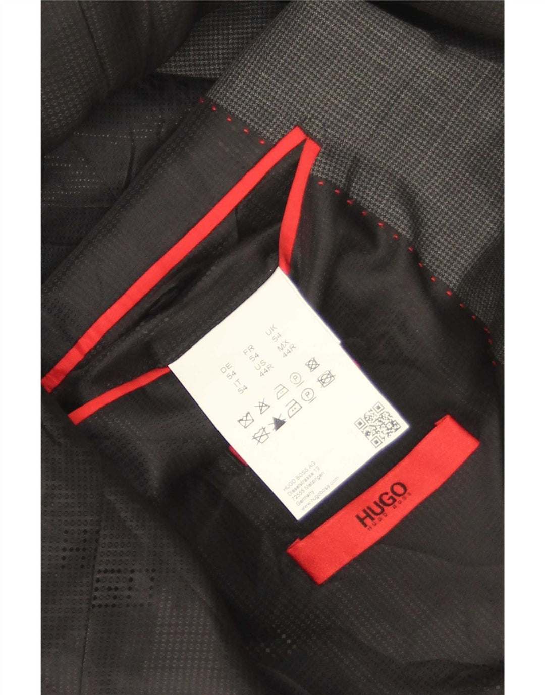 Blazer pentru bărbați Hugo Boss cu 2 nasturi EU 54 2XL Gri Houndstooth