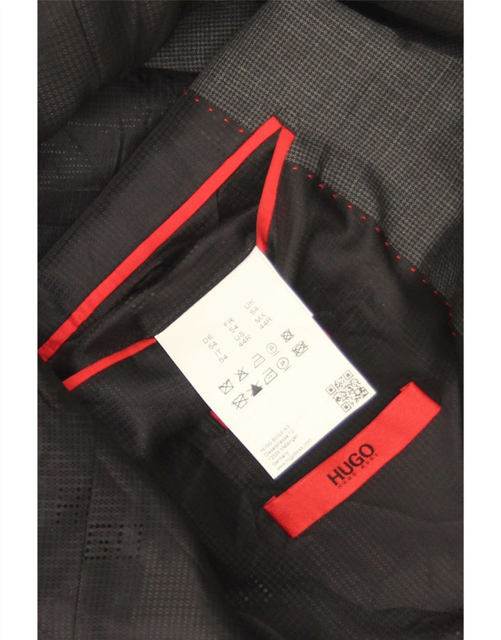 Blazer pentru bărbați Hugo Boss cu 2 nasturi EU 54 2XL Gri Houndstooth