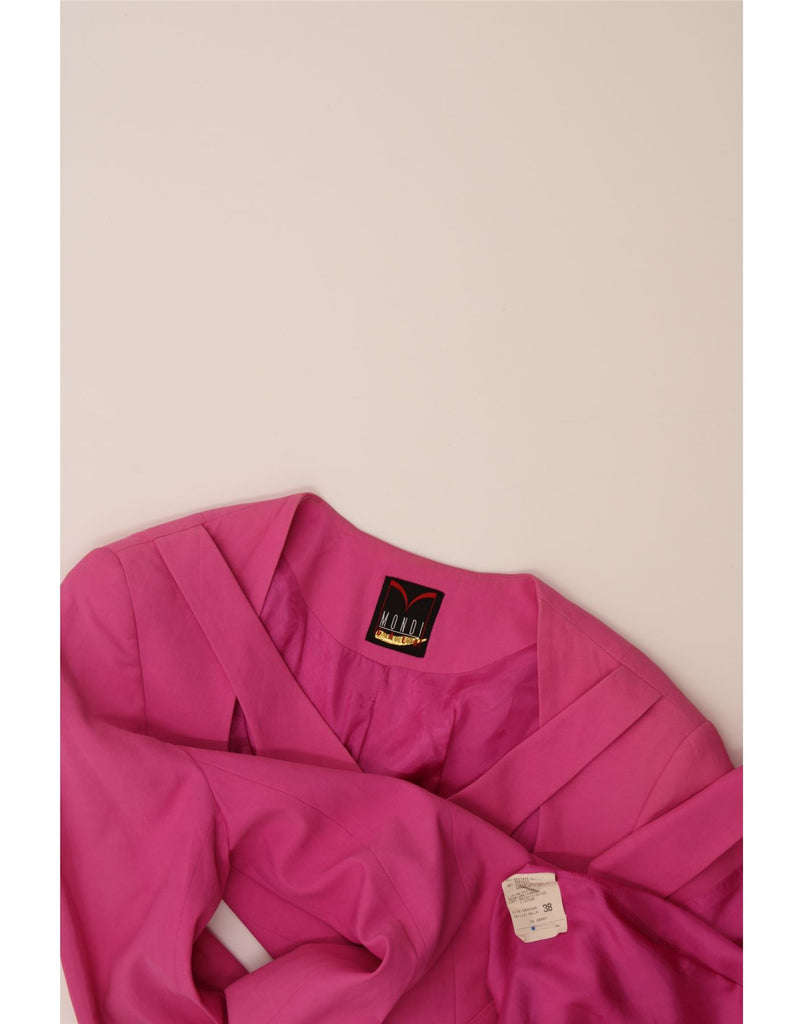MONDI Womens 4 Button Blazer Jacket EU 38 Medium Pink Acetate Vintage Mondi and Second-Hand Mondi from Messina Hembry 