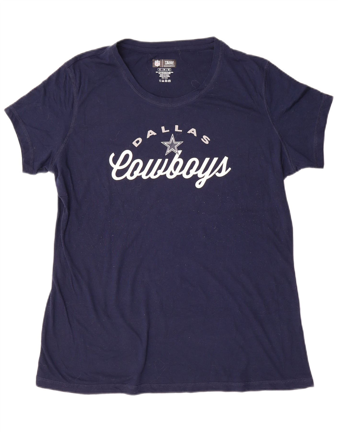 Tricou grafic NFL pentru femei Dallas Cowboys Top UK 18 XL Bleumarin Poliester