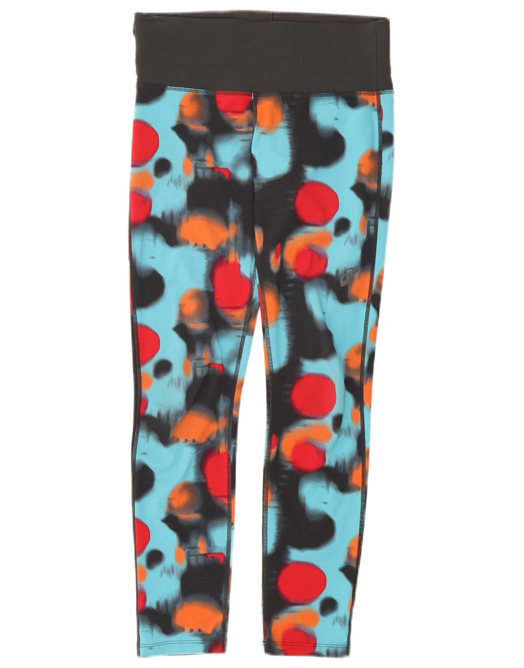 Leggings pentru femei Asics UK 8, poliester geometric multicolor mic