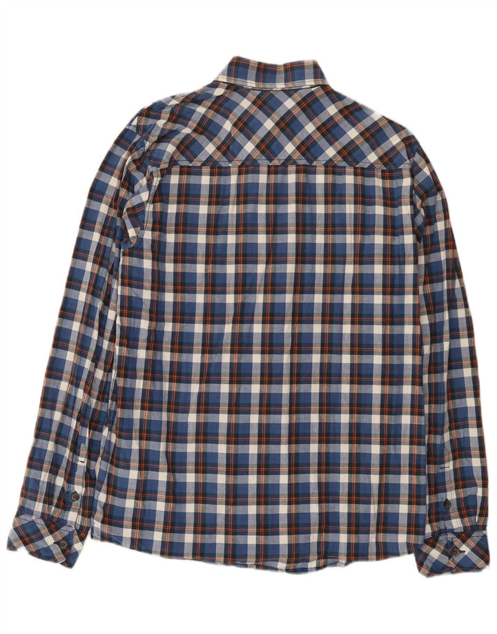 Cămașă pentru bărbați Carhartt, bumbac cu carouri albastru mediu