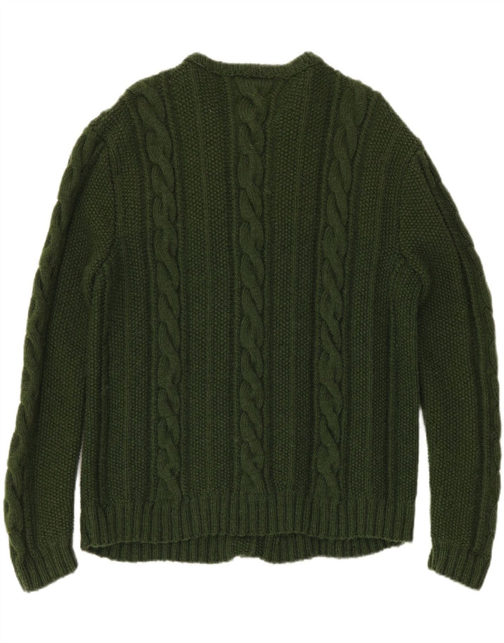 Pulover Cardigan Vintage pentru femei UK 18 XL Verde