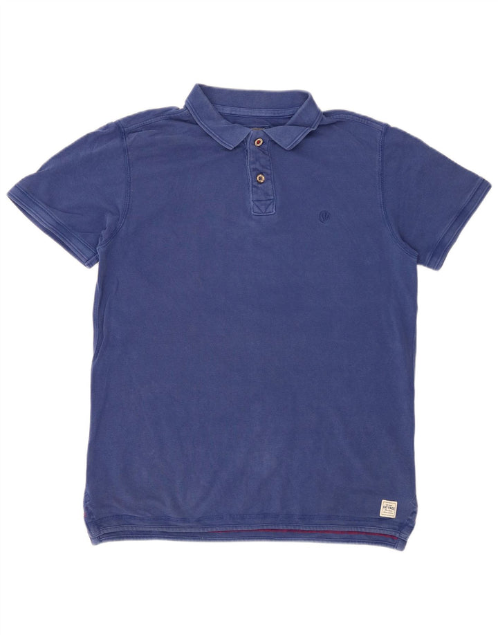 FAT FACE tricou polo pentru bărbați, bumbac albastru mediu