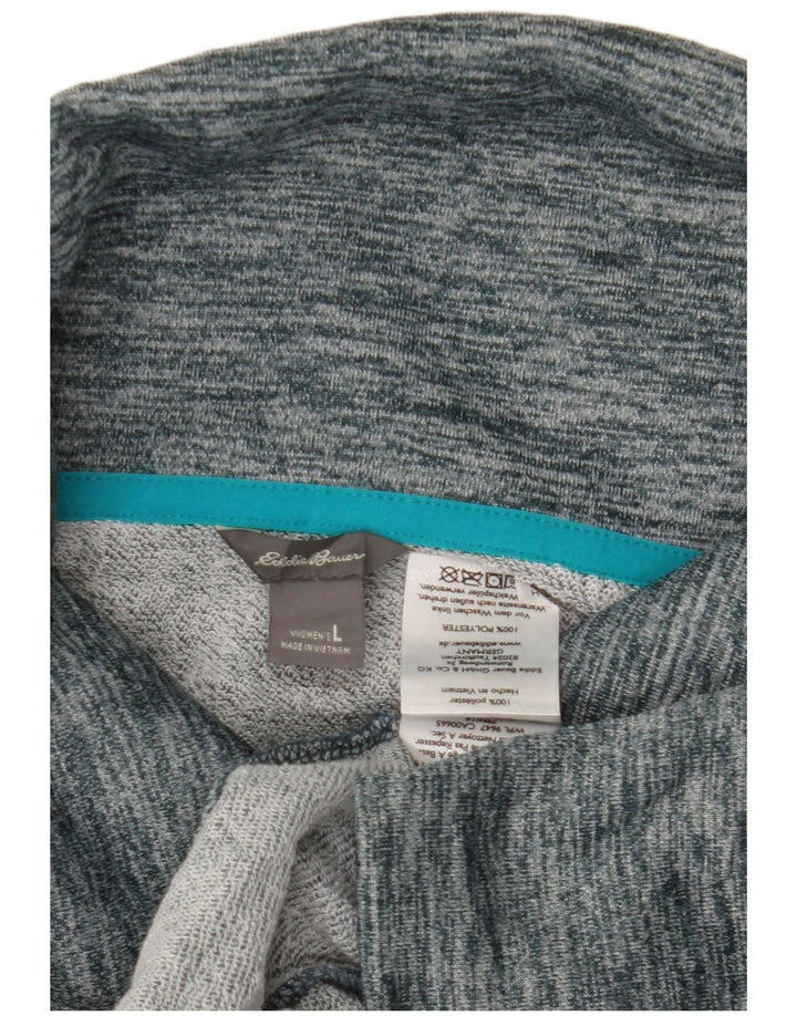 Jachetă de trening pentru femei Eddie Bauer UK 16 Poliester cu pături albastre mari