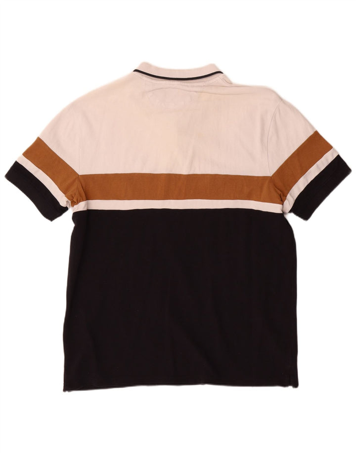 Tricou polo pentru bărbați Zara XL, alb, bloc de culoare