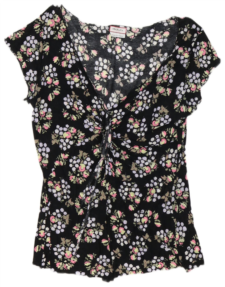 Bluză pentru femei Max & Co. Top UK 10 Small Black Floral