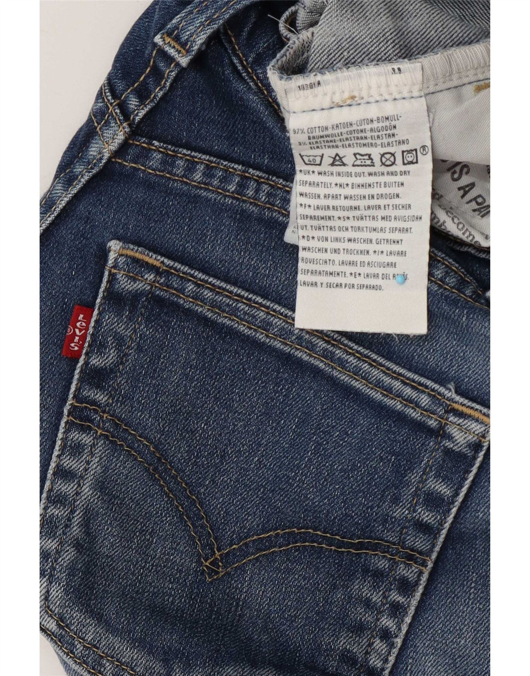 Banchi Levi's Bootcut pentru femei W27 L32 Bumbac albastru