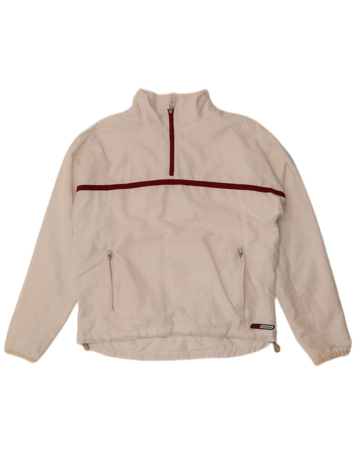 Reebok Pullover Trening Top Jacket UK 40 Medium White Colorblock