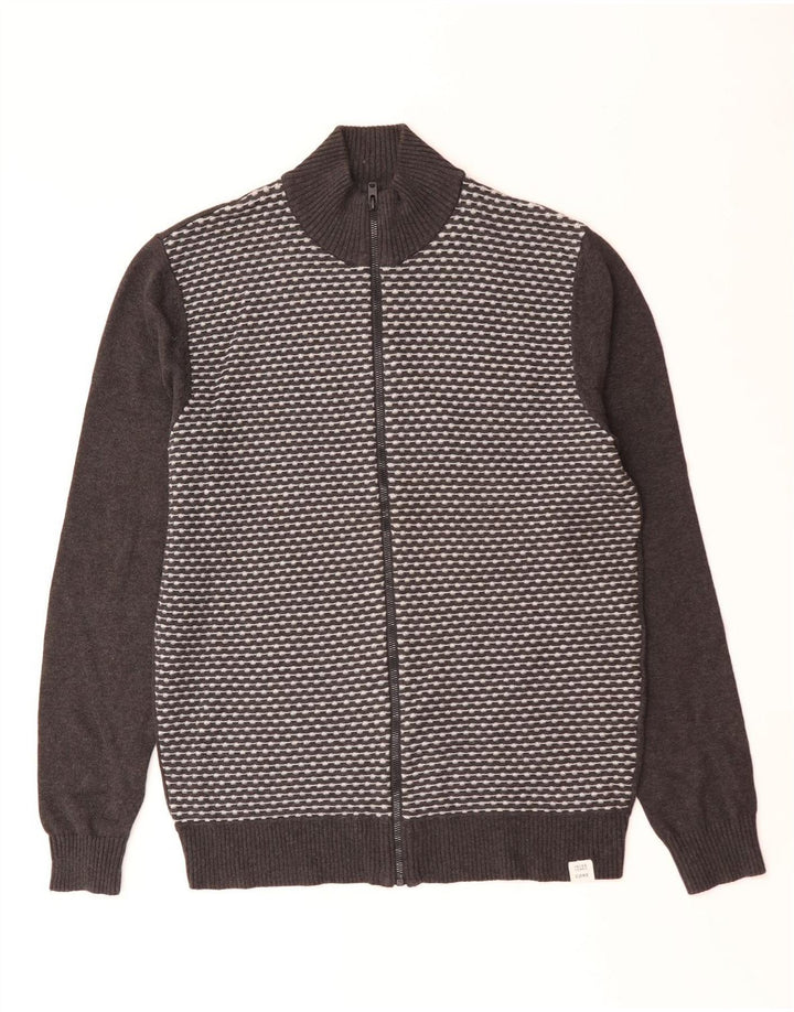 Pulover cardigan Jack & Jones pentru bărbați, mare, gri geometric
