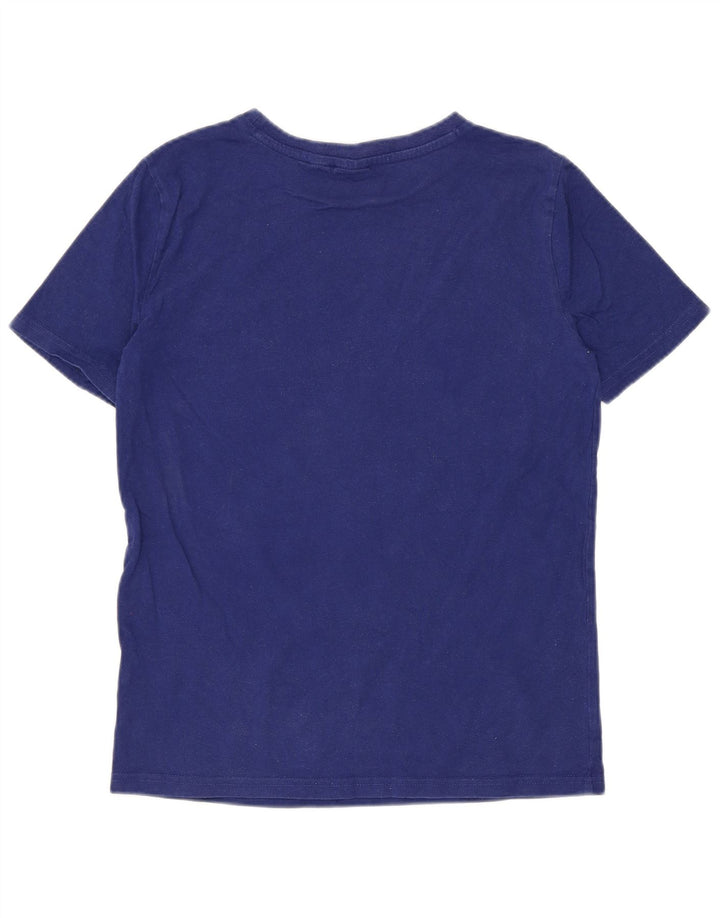 Tricou grafic Puma pentru băieți Top 10-11 ani, bumbac albastru mediu