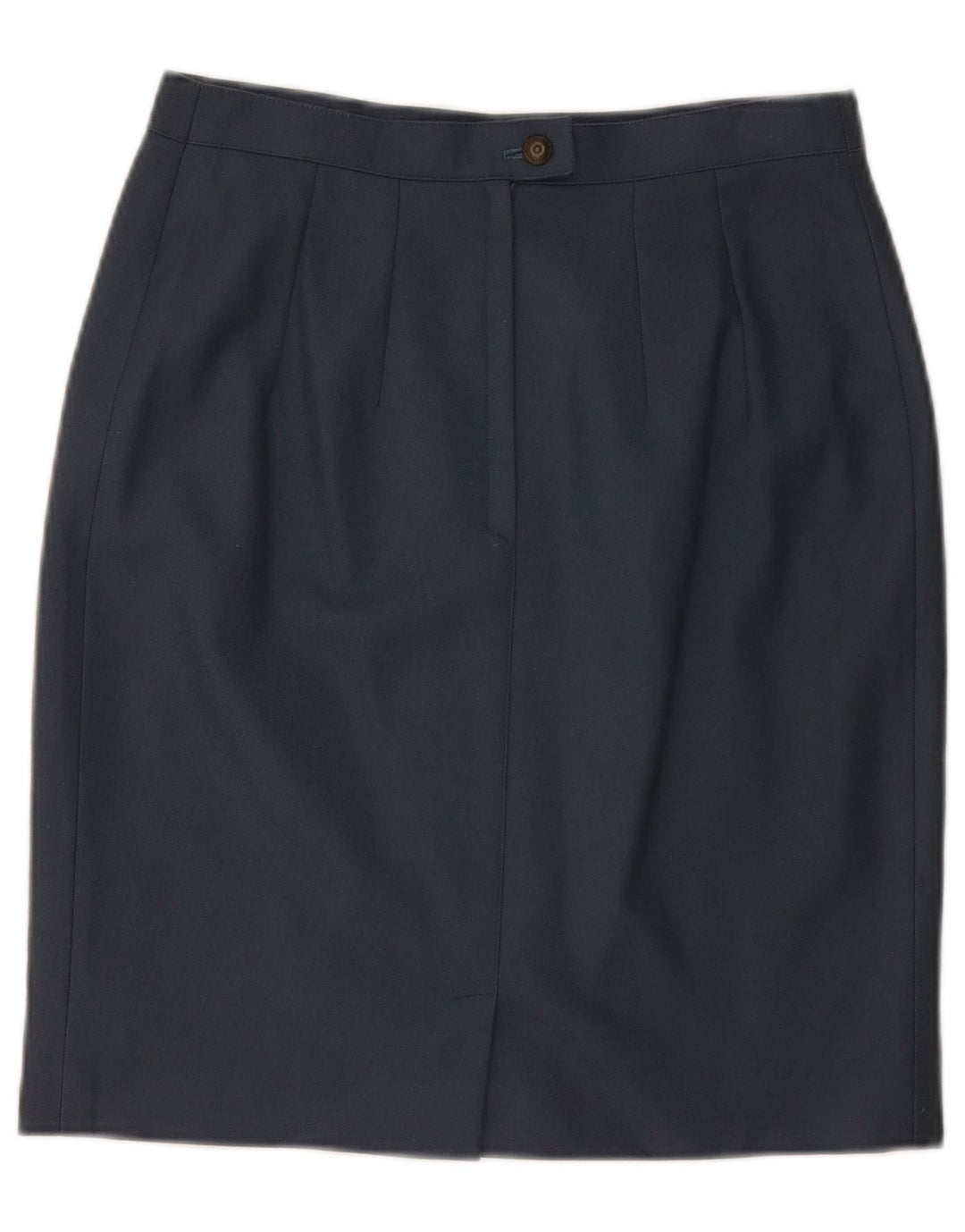 Fusta creion pentru femei VINTAGE Mediu W28 Lână bleumarin