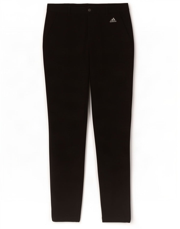 Pantaloni chino subțiri pentru bărbați Adidas W32 L34 poliester negru