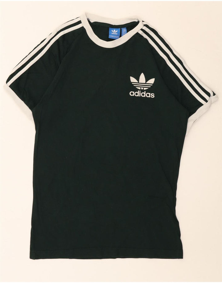 Tricou grafic pentru bărbați Adidas Top din bumbac verde mediu