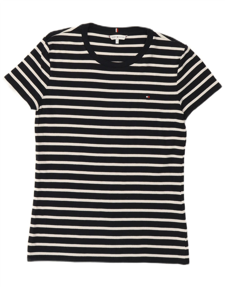 Tricou pentru femei Tommy Hilfiger Top UK 14 mare, bleumarin, bumbac cu dungi
