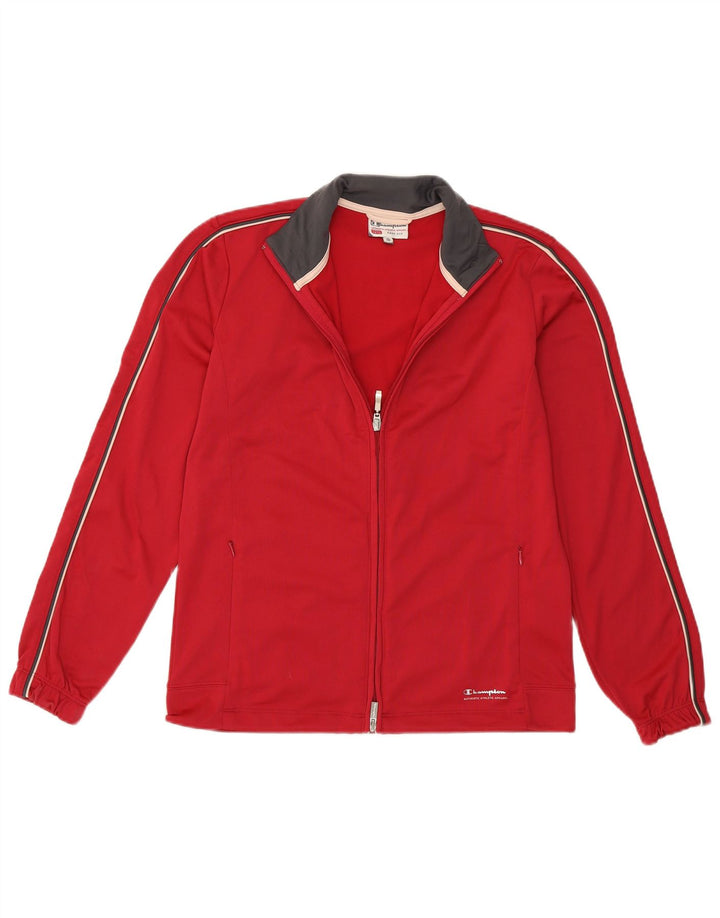 Jachetă de top pentru trening pentru femei Champion Easy Fit UK 10 Poliester roșu mic