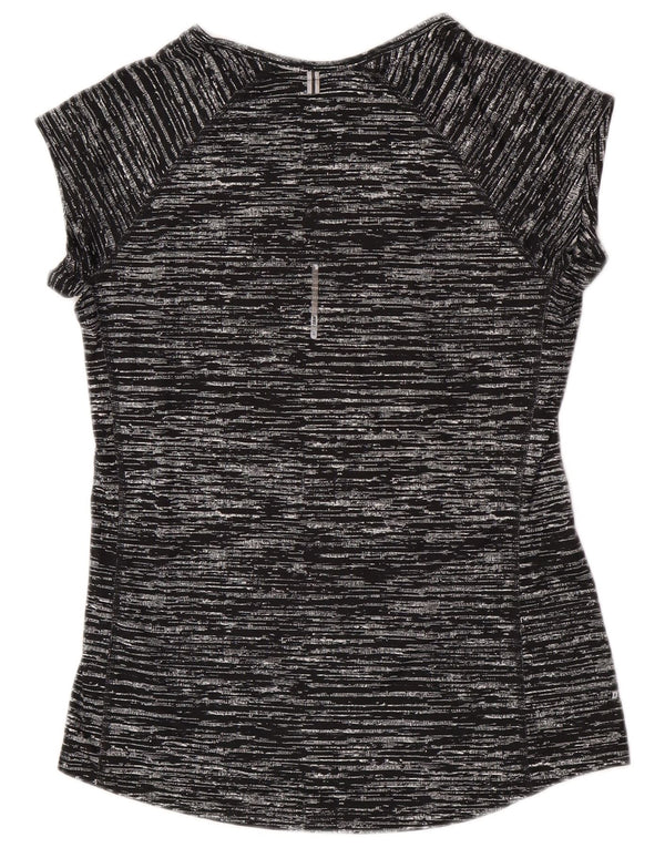 Tricou Nike Dri Fit pentru femei Top UK 12 Medium Black Flecked Poliester