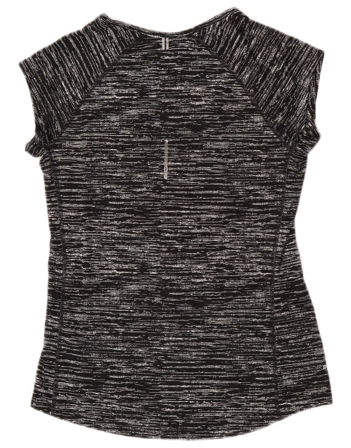 Tricou Nike Dri Fit pentru femei Top UK 12 Medium Black Flecked Poliester