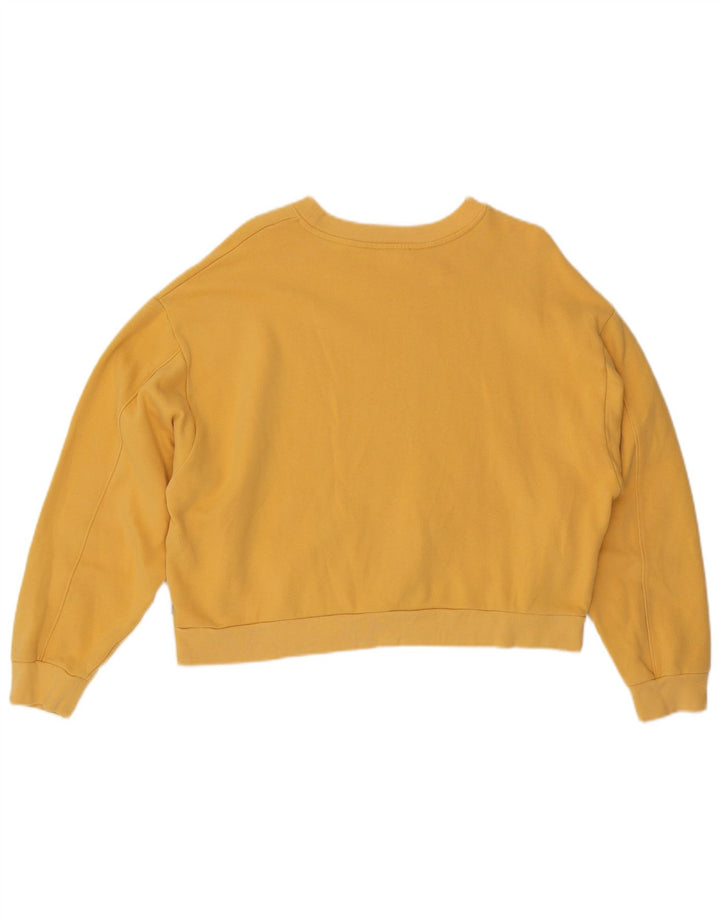 Pulover pentru femei Levi's Oversized Crop Graphic Pulover UK 14 Galben mediu