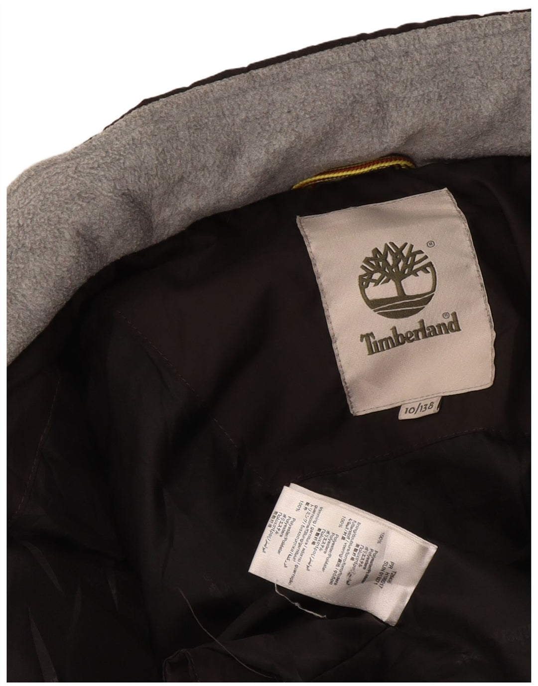 Jachetă căptușită pentru băieți Timberland 9-10 ani poliester negru