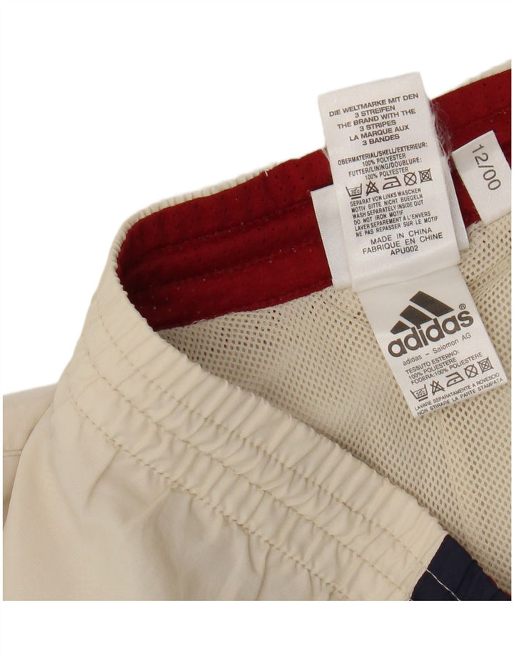 Pantaloni scurți sport grafic Adidas pentru bărbați XL, bej, poliester color bloc