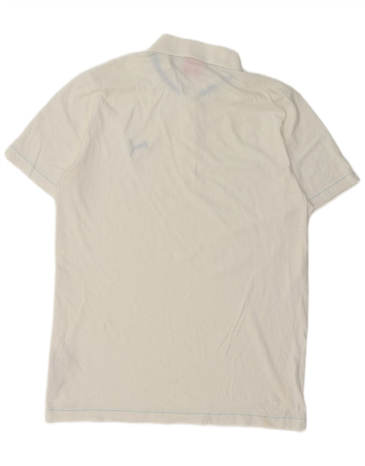 Tricou polo PUMA pentru bărbați, bumbac alb mediu