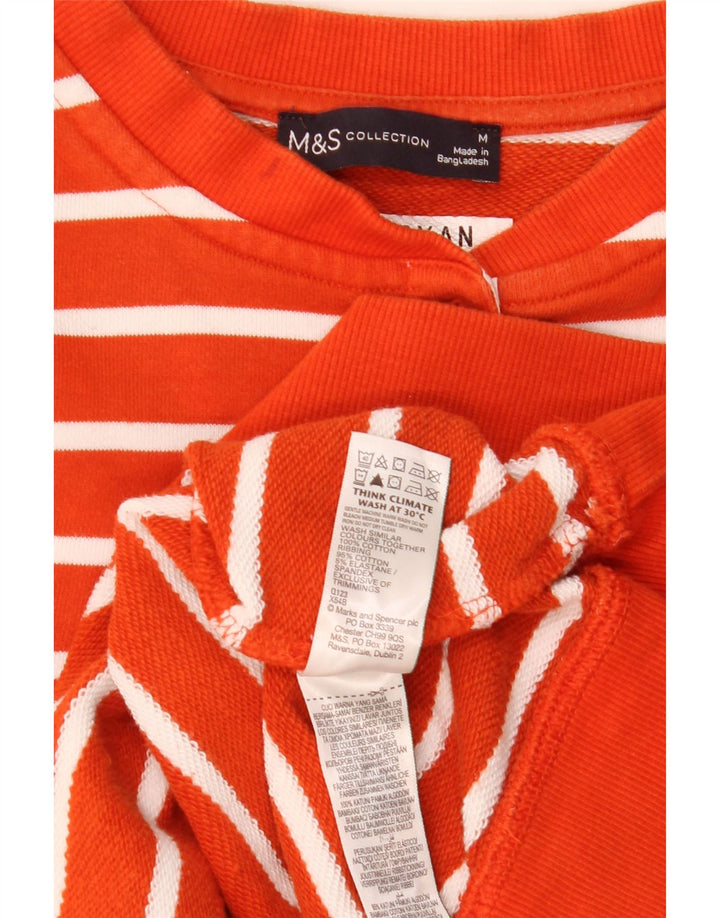 Pulover pentru damă Marks & Spencer pentru femei, UK 14, portocaliu mediu cu dungi