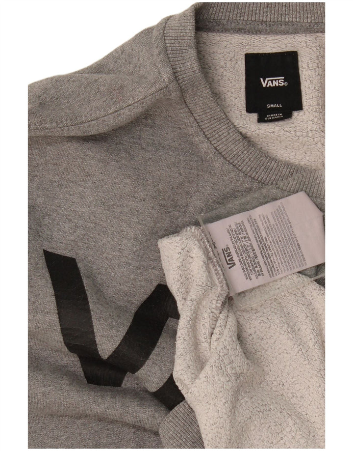 Hanorac grafic pentru bărbați Vans Jumper mic, gri, bumbac cu pete