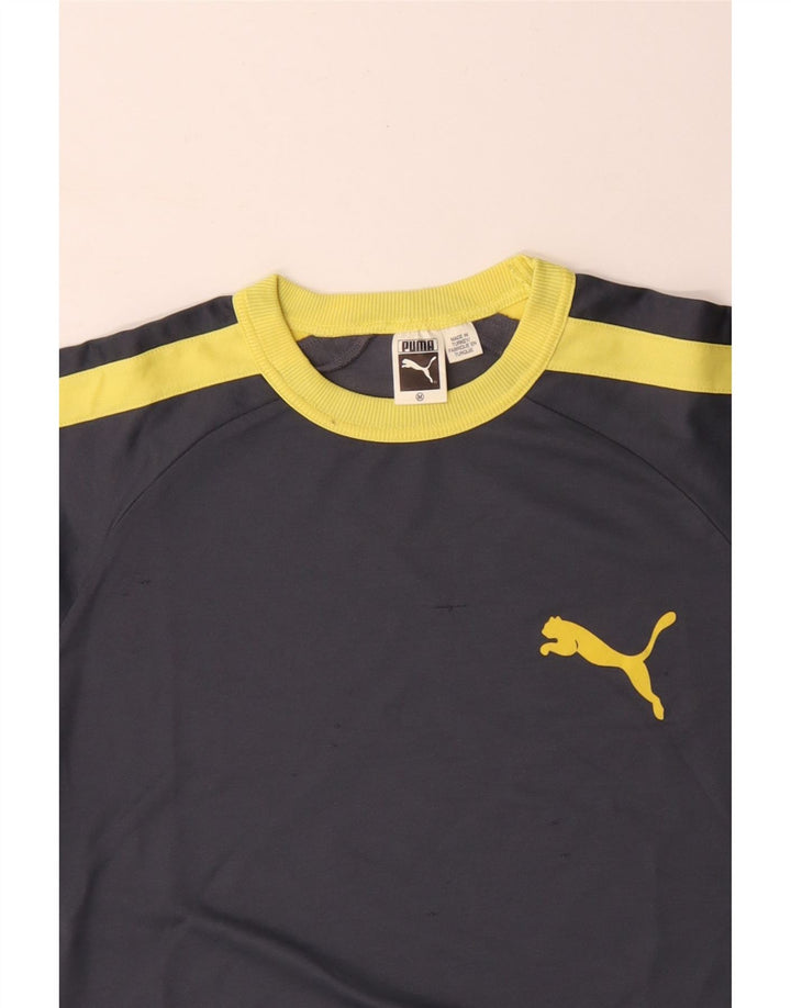 Tricou pentru bărbați PUMA Top, gri mediu, bumbac color bloc