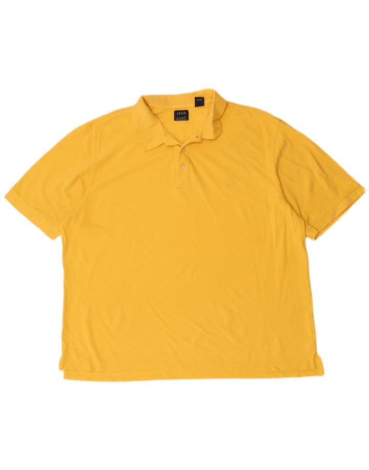 Tricou polo IZOD pentru bărbați, bumbac galben XL