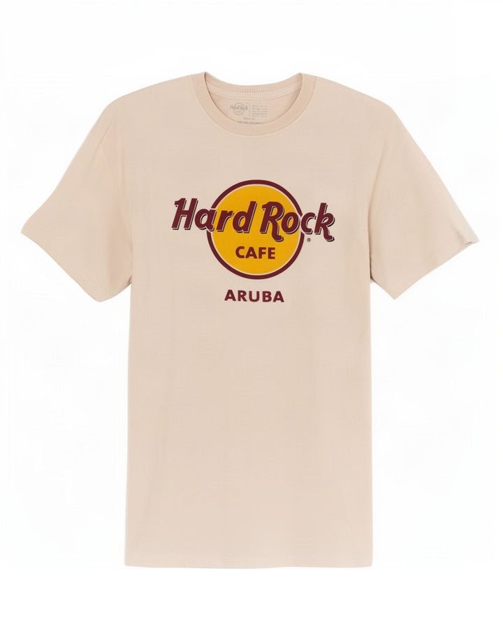 Hard Rock Cafe Tricou grafic Aruba pentru bărbați Top, mediu, alb, bumbac