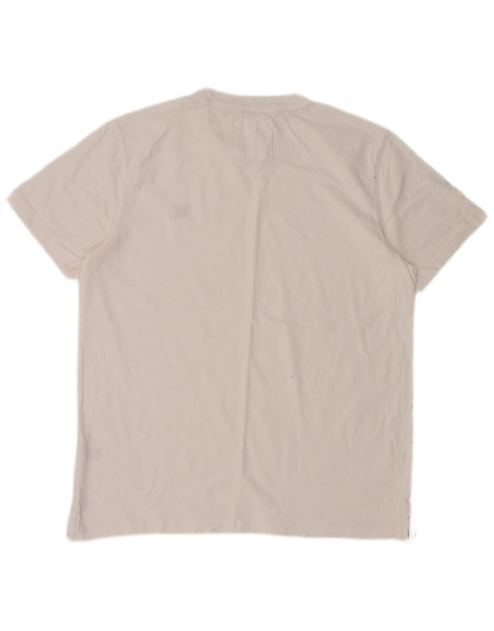 CREW CLOTHING Tricou pentru bărbați Top mare din bumbac alb