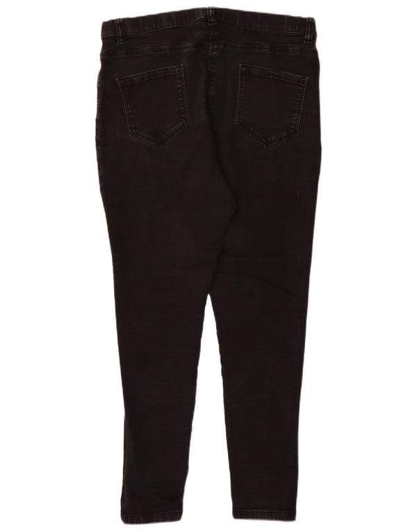 Blugi jegging pentru femei M&Co UK 18 XL W36 L29 bumbac negru