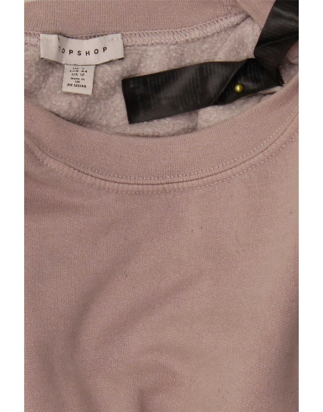 Pulover supradimensionat pentru femei Topshop UK 16 Poliester roz mare