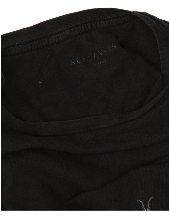 ALL SAINTS Tricou pentru bărbați Top mare negru