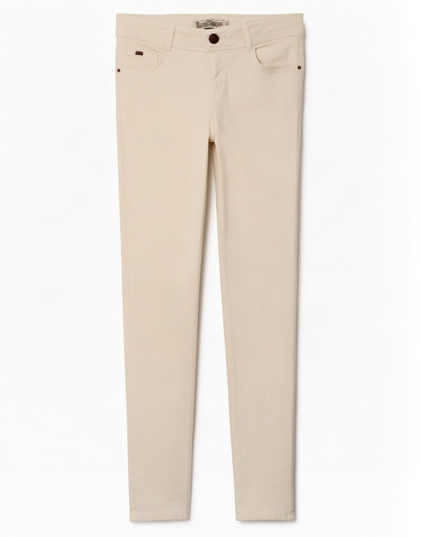 Blugi Skinny Trafaluc pentru Damă Zara EU 40 Medium L30 L32 Alb