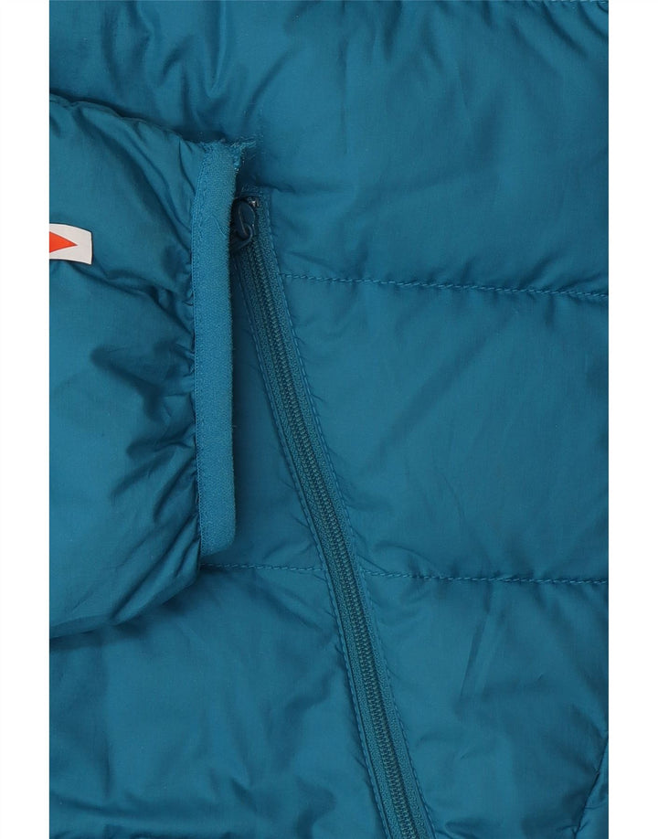 Jack Wolfskin Jachetă căptușită cu glugă pentru bărbați Marea Britanie 40/42 Poliester albastru mare