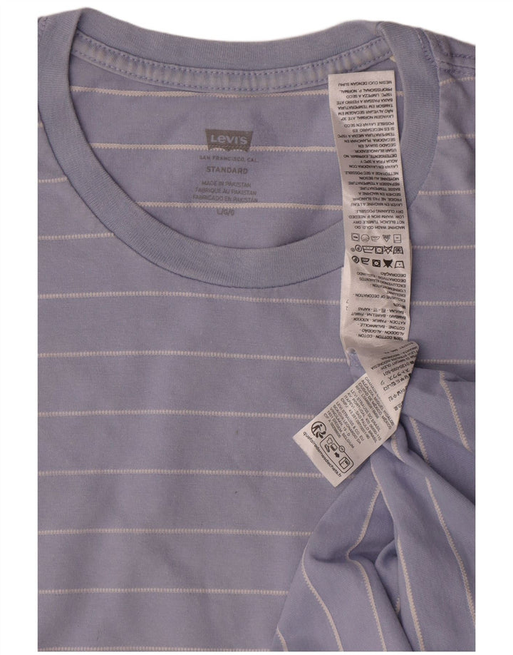 Tricou standard pentru bărbați Levi's Top mare din bumbac cu dungi albastre