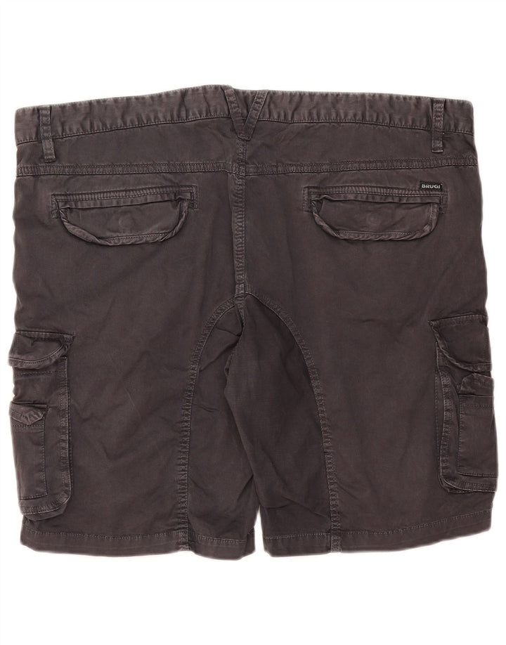 Pantaloni scurți cargo pentru bărbați Brugi IT 58 4XL W42 gri