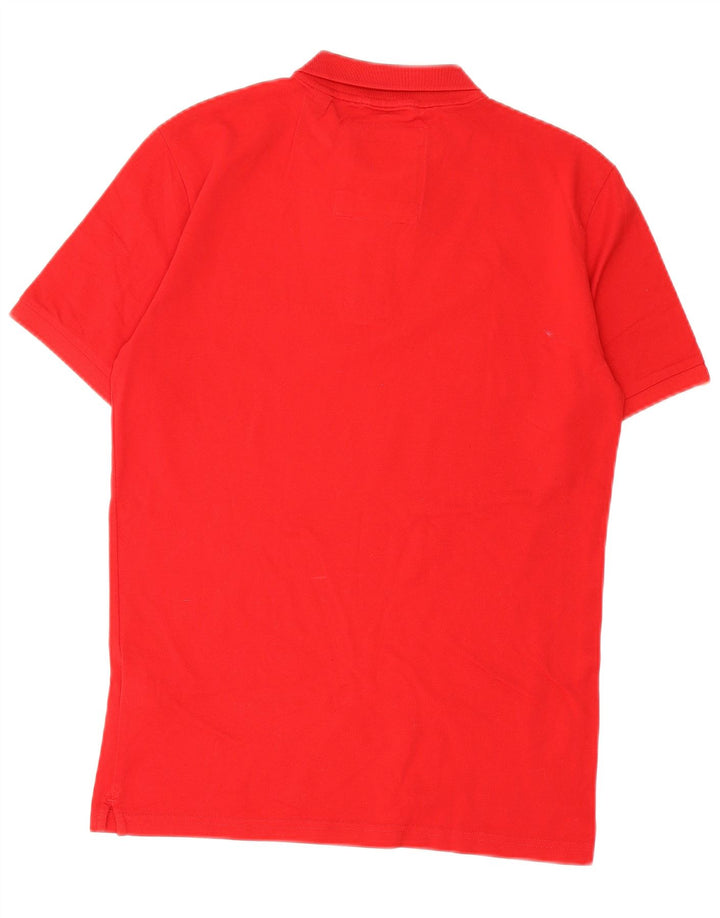 Tricou polo pentru bărbați Superdry, bumbac roșu mediu