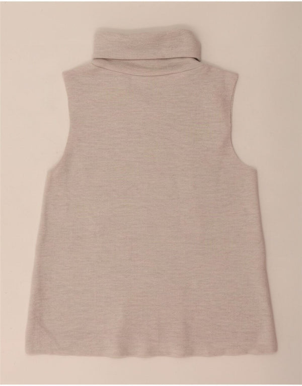 Vestă Crop Top Femei Zara UK 10 Mic Bej Poliester