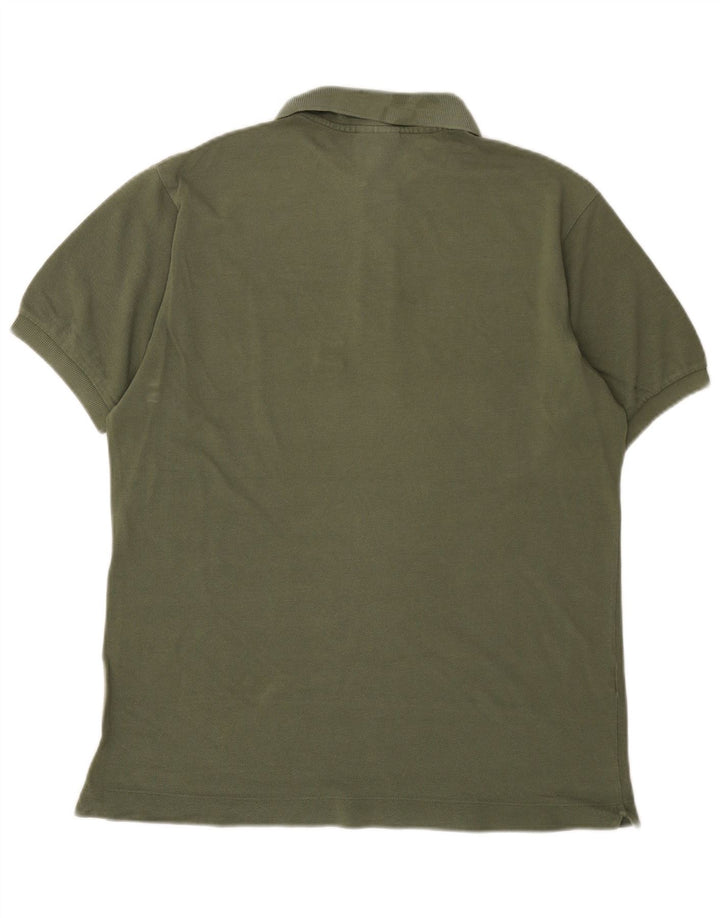 Tricou polo Lacoste pentru bărbați, mărimea 4, bumbac kaki mediu