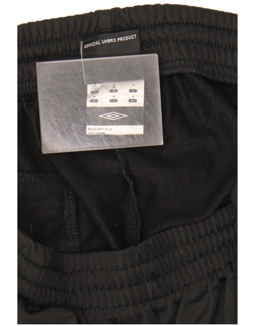 UMBRO Mens Tracksuit Trousers Medium Black Polyester