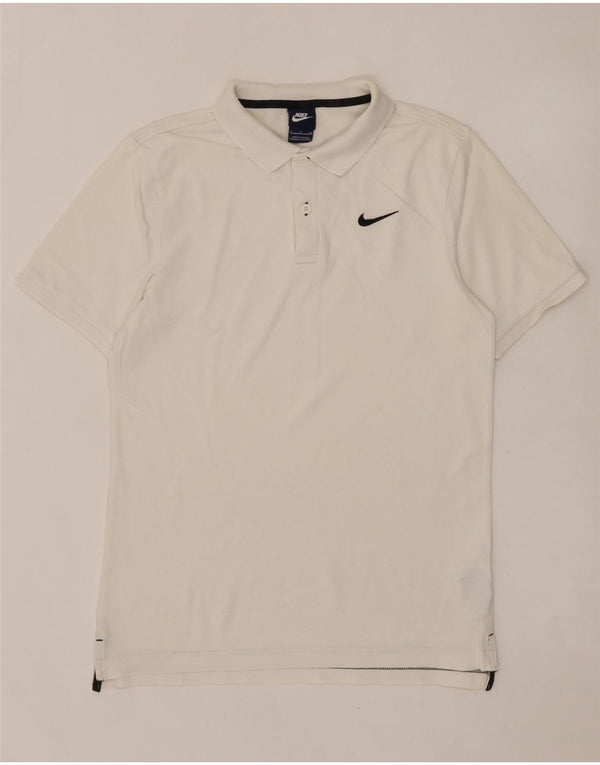 Tricou polo pentru bărbați NIKE Bumbac alb mic