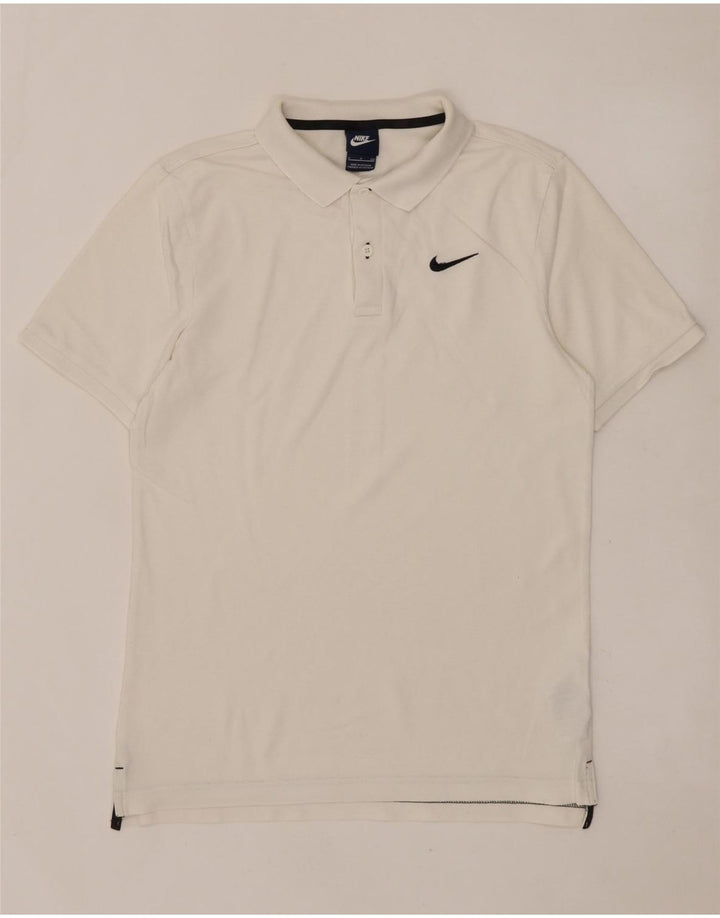 Tricou polo pentru bărbați NIKE Bumbac alb mic