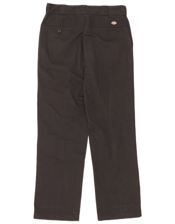 Pantaloni chino drepți pentru bărbați Dickies L33 L32 Poliester negru