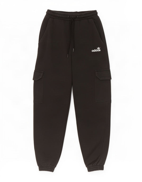 Pantaloni de trening cargo Adidas pentru femei Joggeri UK 4 XS Bumbac negru