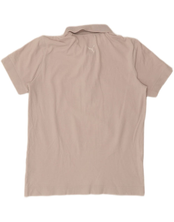 Tricou polo Puma pentru bărbați, gri mic, bloc de culoare