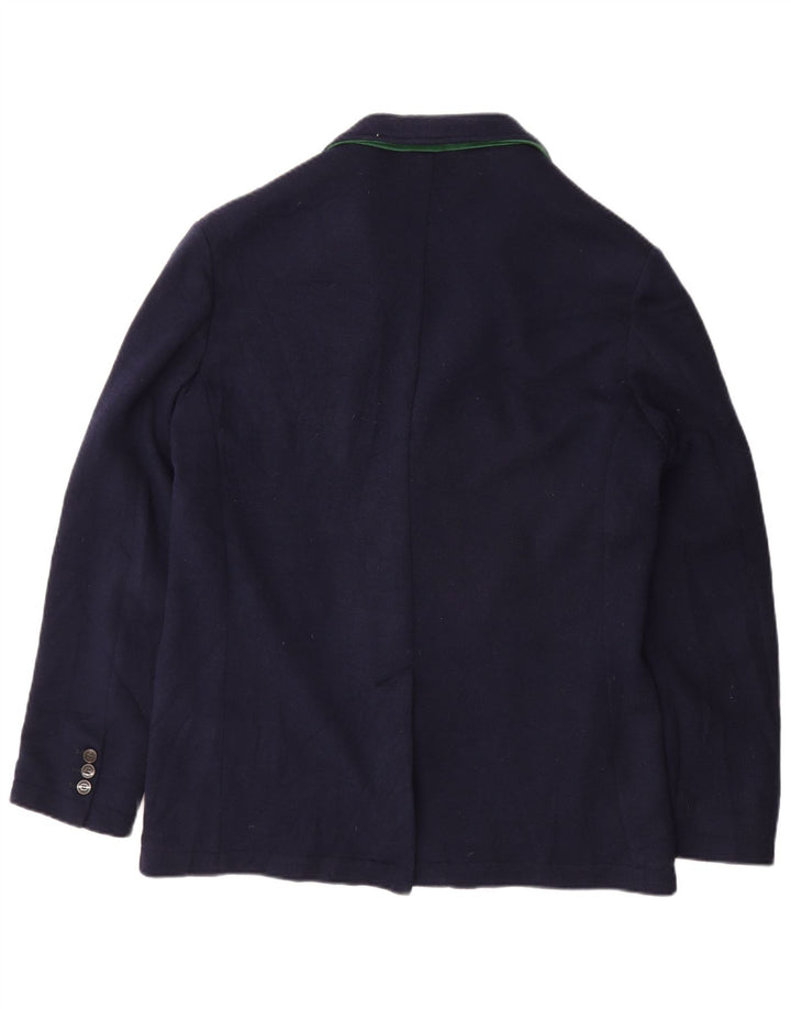 Sacou Fred Perry pentru bărbați, cu 3 nasturi, IT 42 XL, bumbac, albastru bleumarin